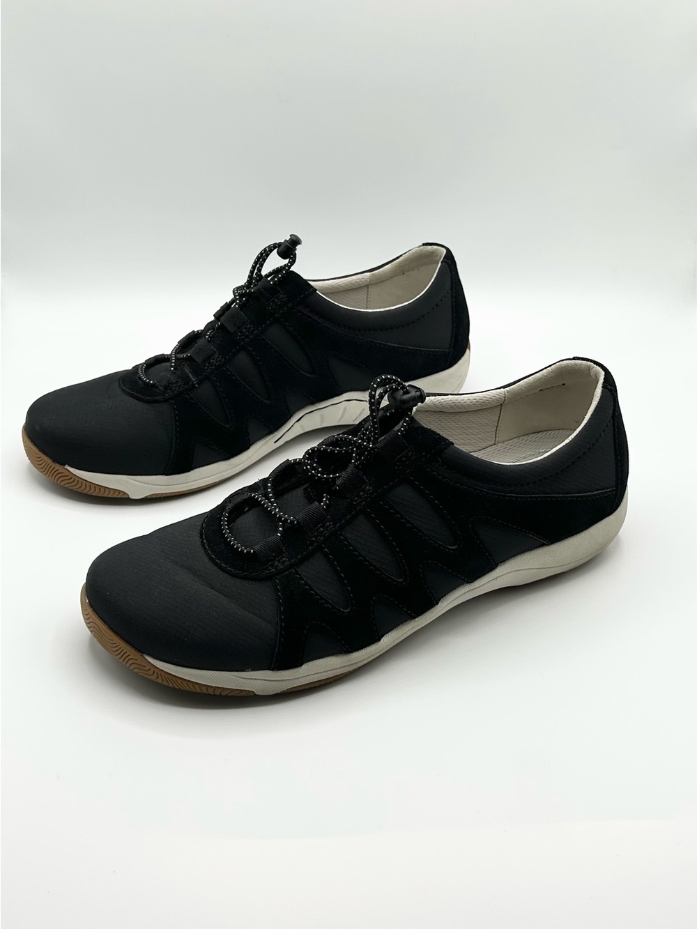 Dansko Navy Black Leather Slip On Sneakers Comfort Shoes New Women’s Size 9.5